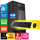 Ensemble PC complet Intel | Intel Core i7 | 16 Go DDR4 | 1 TB SSD - NVME + MUIS et clavier | Windows 11 Pro