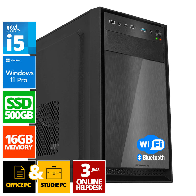 Intel complet PC | Intel Core i5 | 16 Go DDR4 | 1 TB SSD - NVME | Windows 11 Pro