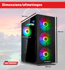 ScreenOn - Gaming PC | AMD Ryzen 7 - 5700X | NVIDIA RTX 5060 | 32 GB DDR4 | 1 TB SSD | WiFi | Windows 11