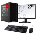 ScreenON - Office Set - Z401135 - V2 - Intel Core i3 - 8GB - 240GB SSD + 1TB HDD - W11 - (OfficePC.Z401135 + 27 Inch Monitor + Toetsenbord + Muis) + WiFi & Bluetooth