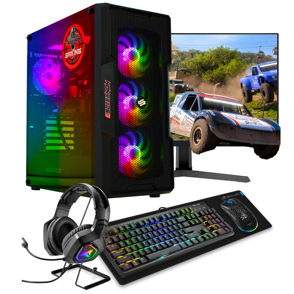 Screenon - Set de jeu - Y52084 - V1 (GamePC.Y52084 + Moniteur de 24 pouces + clavier + souris)