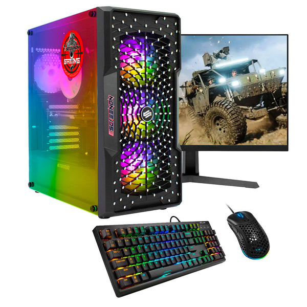 Screenon - Set de jeu - X54196 - V1 (Gamepc.x54196 + moniteur de 24 pouces + clavier + souris)