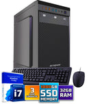 Ensemble PC complet Intel | Intel Core i7 | 64 Go DDR4 | 2 TB SSD - NVME + MUIS et clavier | Windows 11 Pro