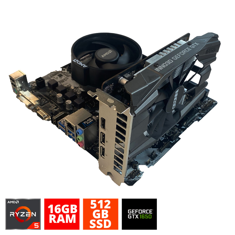ScreenON - Premium GTX Upgrade Set - (Ryzen 5 + 16GB/32GB RAM + 512GB/1TB M.2 SSD + Geforce GTX 1650) -