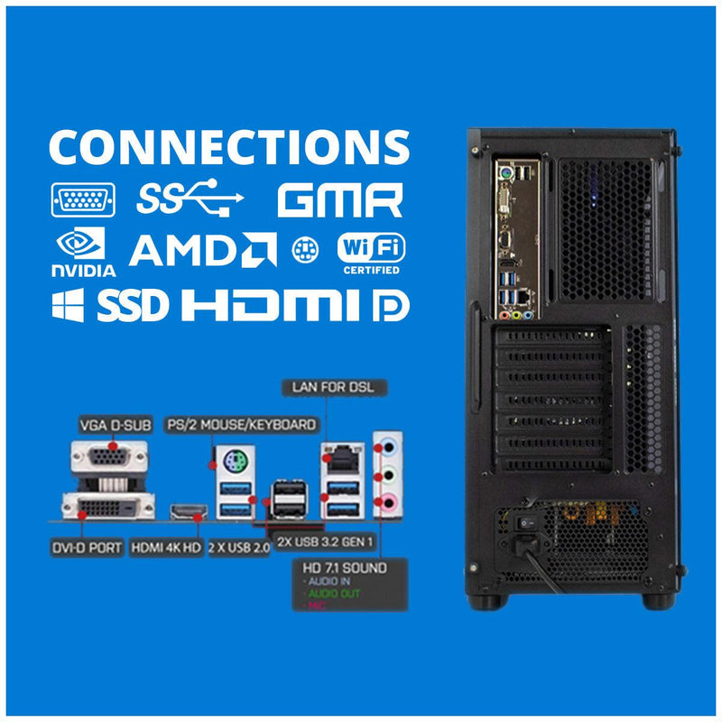 Intel Compleet PC | Intel Core i5 | 16 GB RAM | 500 GB SSD | Windows 11 Pro - ScreenOn