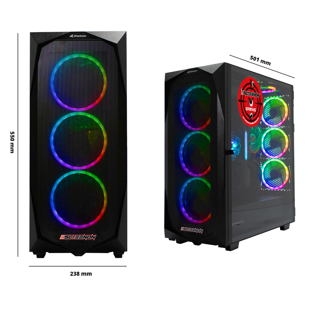 Screenon - Ryzen 7 5700G - 1TB M.2 SSD - RX 6600XT - GAMEPC.T50131 - WiFi