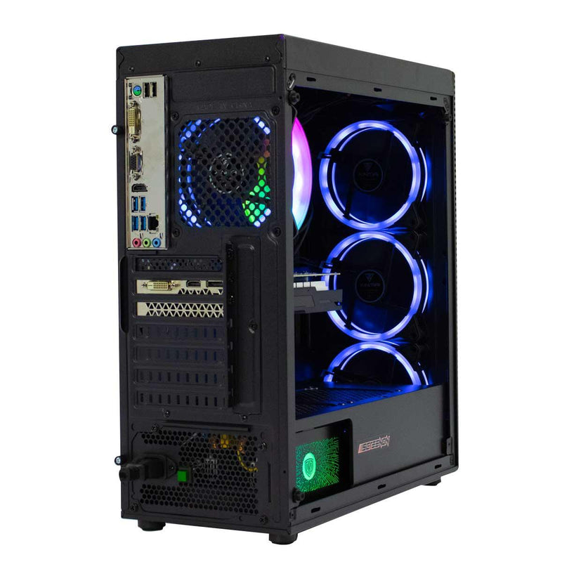 ScreenON - AMD Ryzen 5 3600 Allround Game Computer V.2 / Gaming PC - GeForce GTX 1050 Ti 4GB - 16GB RAM - 240GB SSD - 1TB HDD - Windows 10P - Blue - ScreenOn