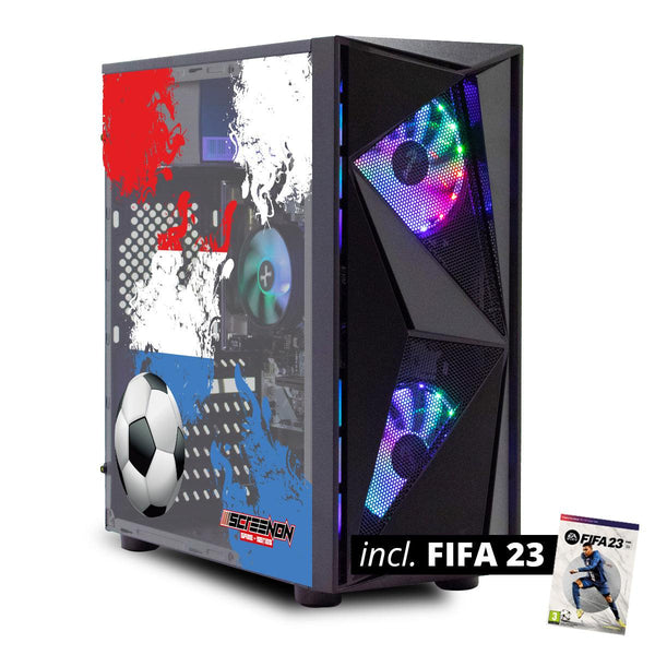 ScreenON - FIFA 23 Gaming PC + gratis FIFA 23 game cadeau - Nederland edition - GamePC.FF23-V11010 - Ryzen 5 - 240GB M.2 SSD - GTX 1650 - WiFi + Game controller - ScreenOn