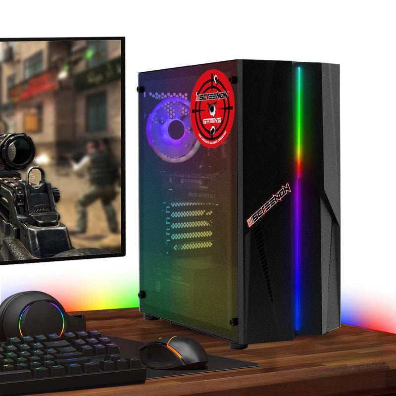 ScreenON - Game Computer / Gaming PC - Ryzen 5 - 1TB M.2 SSD - 16GB RAM - RTX 3050 - Game PC TX89417 - Windows 11 - ScreenOn