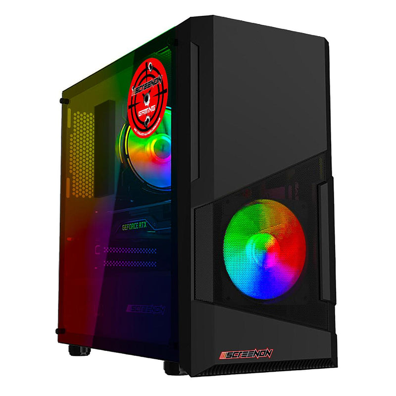 ScreenON - Game Computer / Gaming PC - Ryzen 5 - 1TB M.2 SSD - 16GB RAM - RTX 3050 - Game PC TX89425 - Windows 11 - ScreenOn