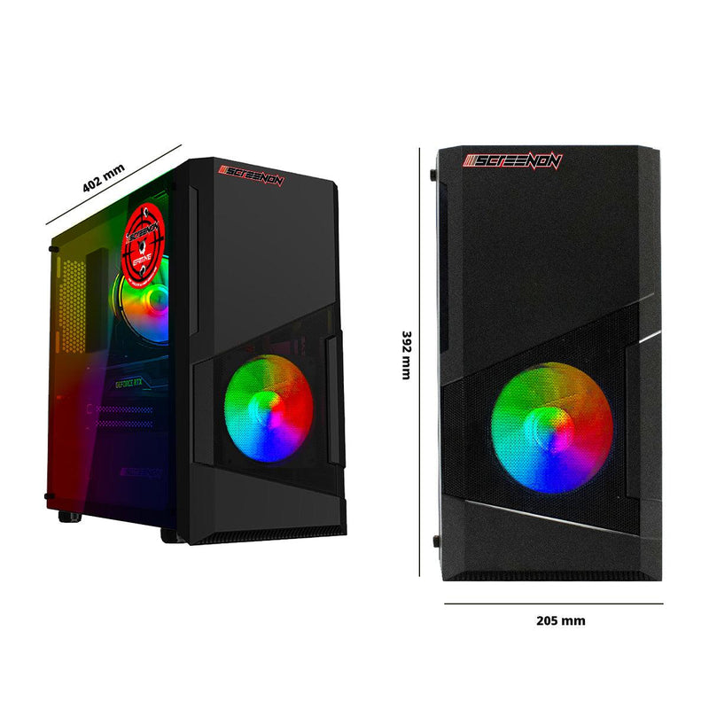 ScreenON - Game Computer / Gaming PC - Ryzen 5 - 1TB M.2 SSD - 16GB RAM - RTX 3050 - Game PC TX89425 - Windows 11 - ScreenOn