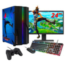 ScreenOn NL - Gaming PC SET | Intel Core i5 | RTX 3050 | RAM 16GB | SSD 512GB | WiFi | + 24 Inch Monitor + Toetsenbord + Muis + Controller | Desktop Computer voor Business & Multimedia H32513 - ScreenOn