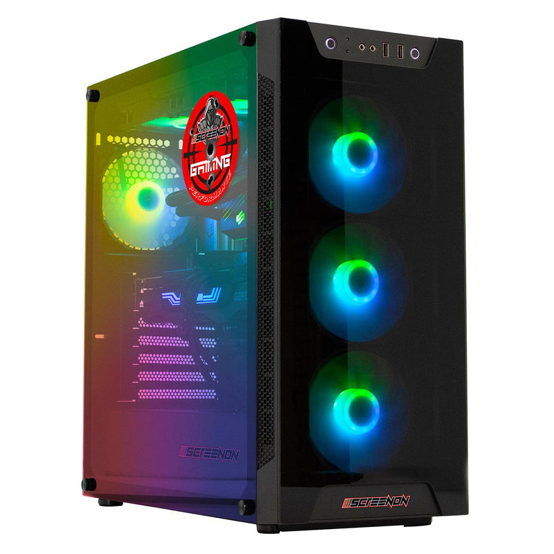 ScreenON - Ryzen 7 - 480GB M.2 SSD + 1TB HDD - RTX 3060 Ti - GamePC.Y52075 - WiFi - ScreenOn